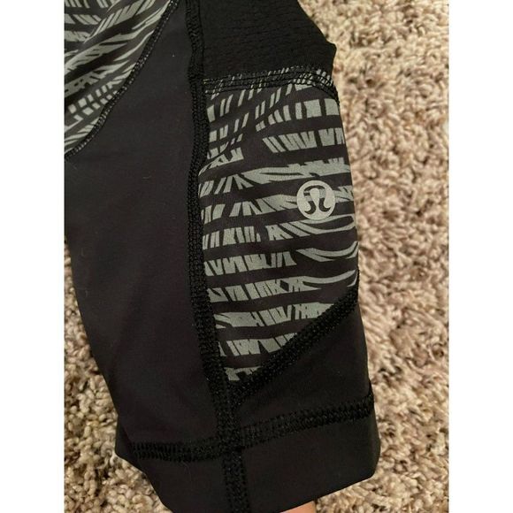 Lululemon Women's Black & Gray Skinny Leggings 6 - Picture 4 of 10